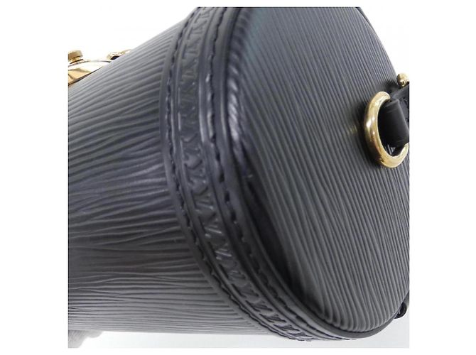 Borsa a tracolla bauletto Louis Vuitton Epi Papillon Nero - vista 3