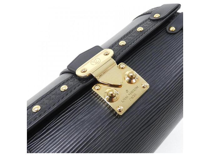 Borsa a tracolla bauletto Louis Vuitton Epi Papillon Nero - vista 4