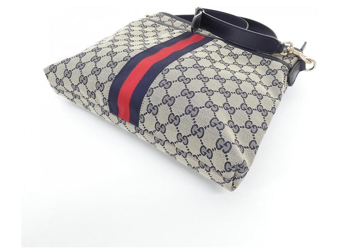 Bolsa de Ombro Gucci 388926 KY9PZ Azul Bege - vista 3