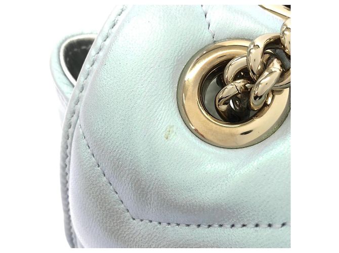 Borsa a Spalla Gucci GG Marmont Blu Blu chiaro - vista 5