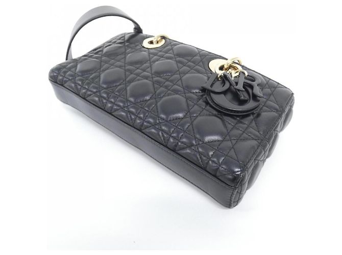 Borsa Christian Dior Lady D-Joy Medium Nero - vista 3