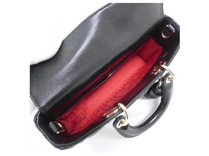 Borsa Christian Dior Lady D-Joy Medium Nero - vista 6