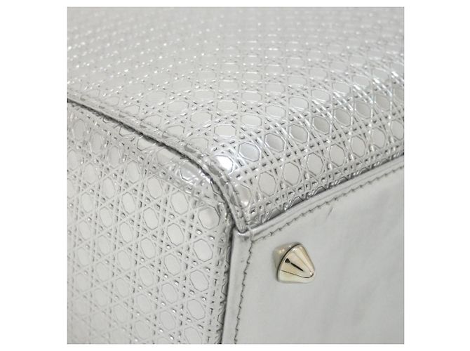 Borsa Christian Dior Lady Medium Argento - vista 3
