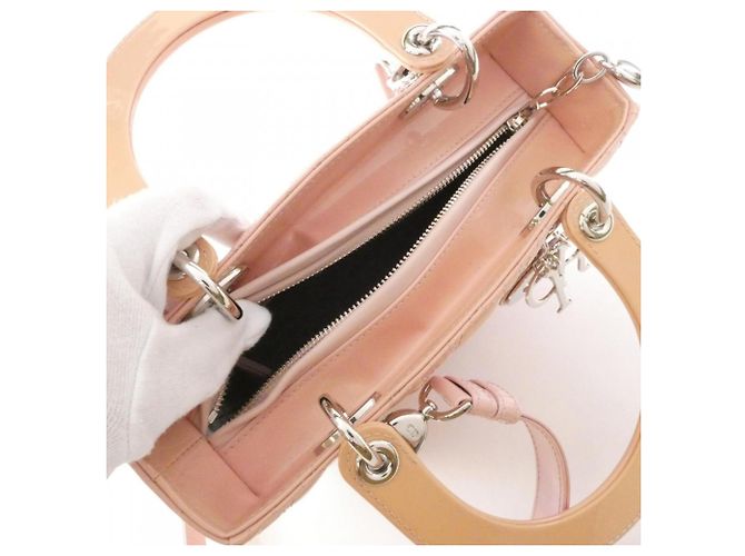Borsa Christian Dior Lady Medium VRB44551 Beige - vista 7