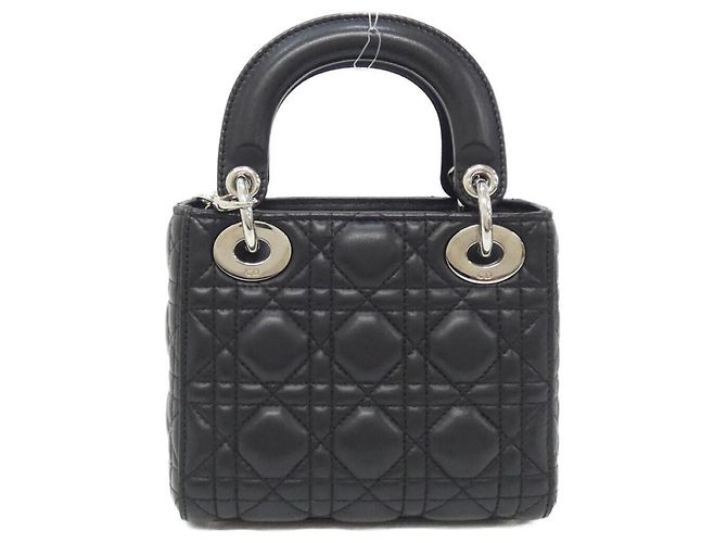 Mini borsa Lady Christian Dior Nero - vista 2