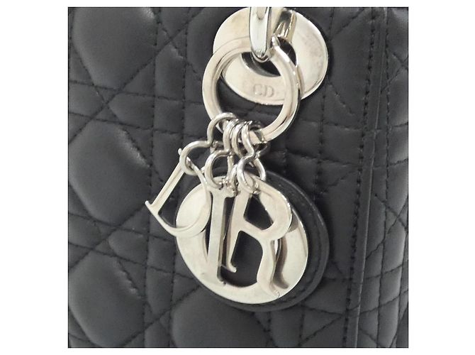 Mini borsa Lady Christian Dior Nero - vista 4
