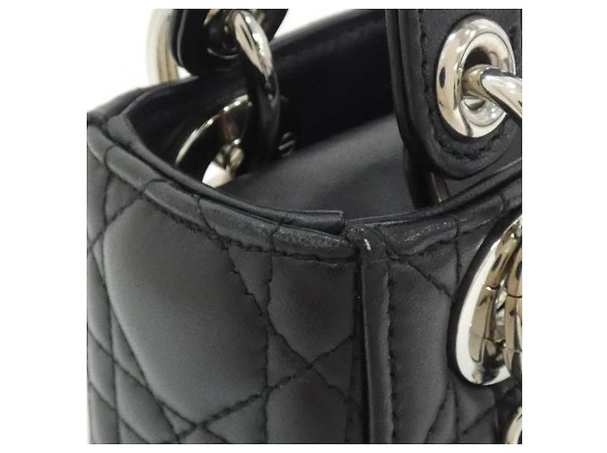 Mini borsa Lady Christian Dior Nero - vista 5