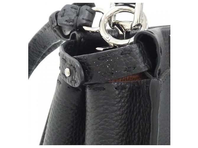Borsa Fendi SELLERIA Peekaboo Mini Nero - vista 4