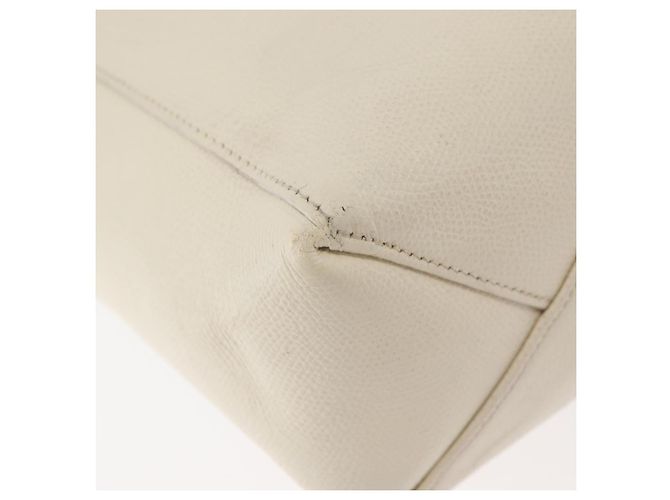 Céline Celine Phantom Cabas Tote Leather Small Bianco - vista 7
