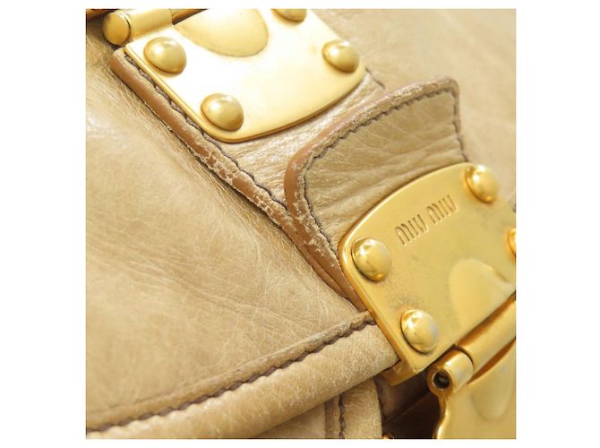 Miu Miu 2-Way Tote Bag Beige - Ansicht 17
