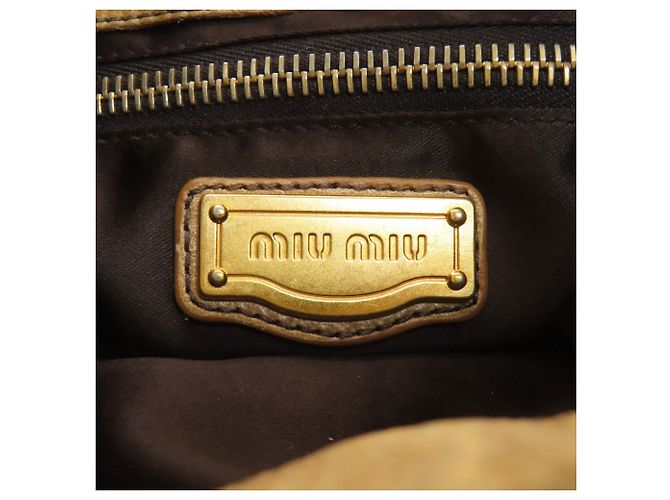 Miu Miu 2-Way Tote Bag Beige - Ansicht 6