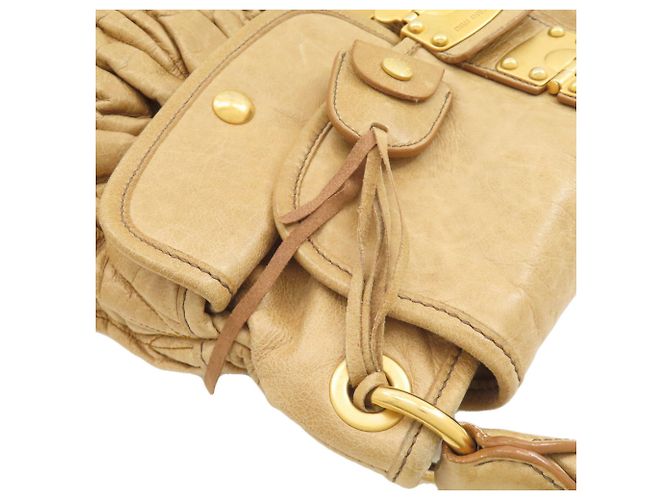 Miu Miu 2-Way Tote Bag Beige - Ansicht 9