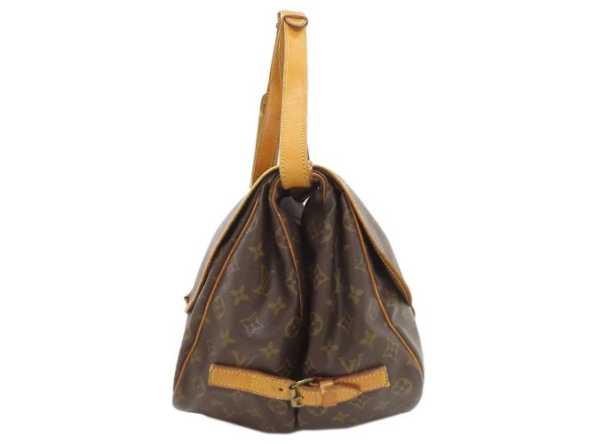 Borsa a Spalla Louis Vuitton Saumur 35 Nero - vista 3