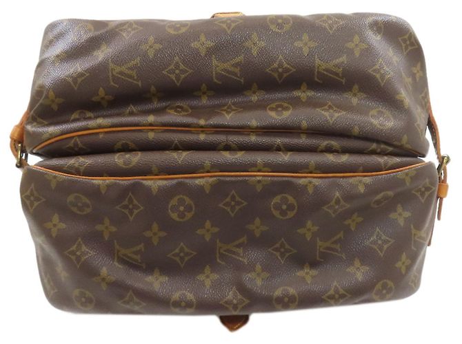 Borsa a Spalla Louis Vuitton Saumur 35 Nero - vista 4