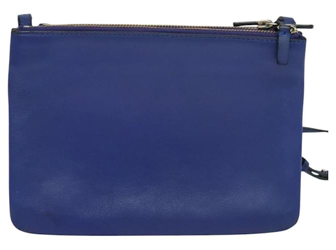 Céline Celine Trio Pelle Small Blu - vista 2