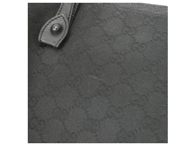 Borsa Gucci GG Canvas Nero - vista 3