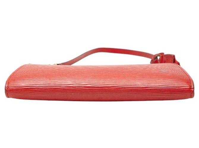 Pochette Accessoires in pelle Epi Louis Vuitton Rosso - vista 3
