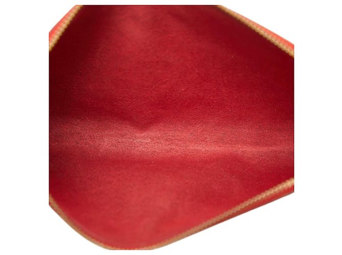 Pochette Accessoires in pelle Epi Louis Vuitton Rosso - vista 6