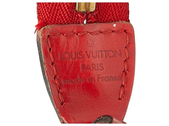 Pochette Accessoires in pelle Epi Louis Vuitton Rosso - vista 7