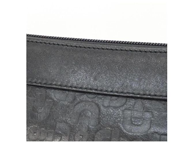 Borsa a tracolla in pelle nera Gucci 272396 Nero - vista 4