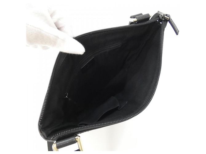 Borsa a tracolla in pelle nera Gucci 272396 Nero - vista 8