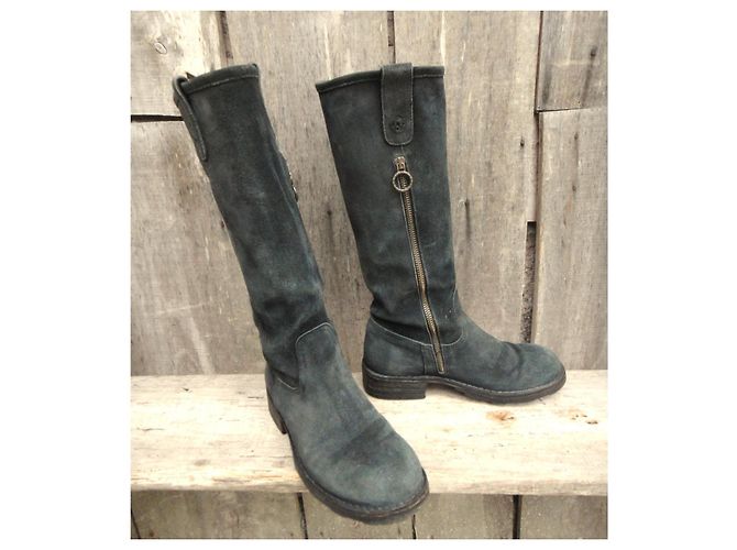 Autre Marque Botas altas de ante gris Fiorentini + Baker - vista 2