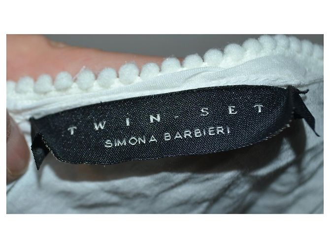 Autre Marque Abito da donna bianco con perline e paillettes - vista 5