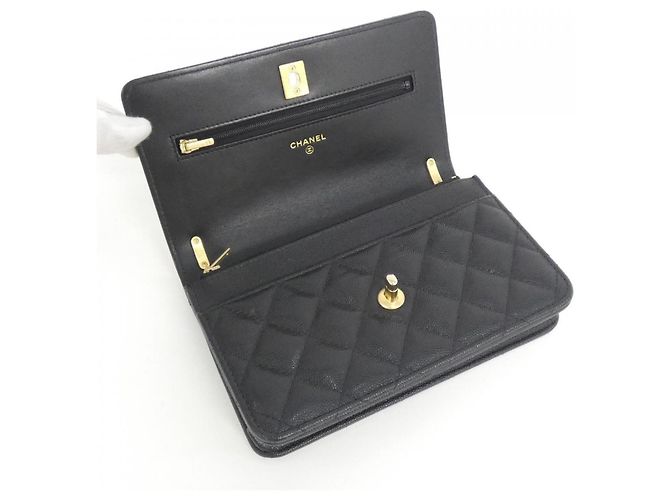 Chanel AP3910 Chain Shoulder Wallet Nero - vista 7
