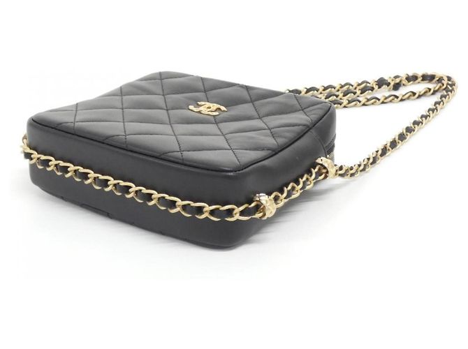 Borsa Chanel in pelle nera Nero - vista 3