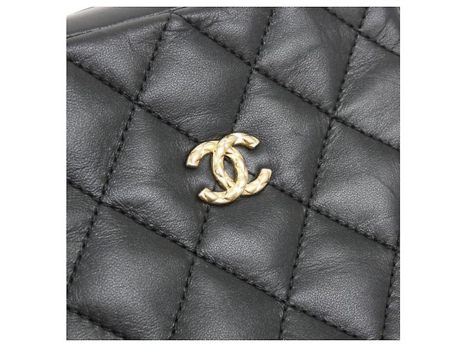Borsa Chanel in pelle nera Nero - vista 4