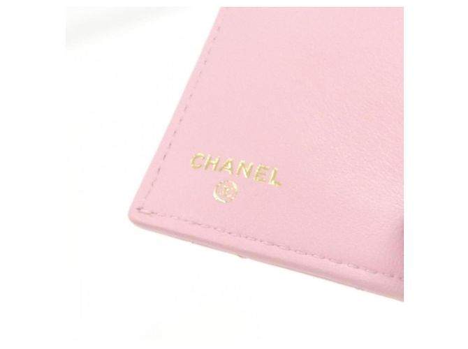 Chanel Timeless Classic Line Geldbörse aus rosa Lammleder Pink - Ansicht 8