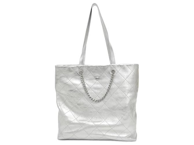 Borsa Chanel argento - vista 2
