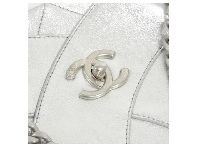 Borsa Chanel argento - vista 4
