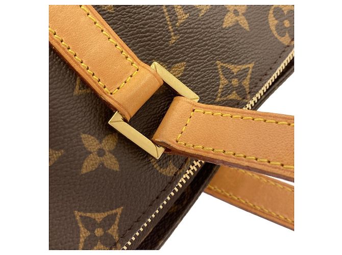 Borsa Cabas Mezzo Monogram Louis Vuitton Marrone Monogramma - vista 7