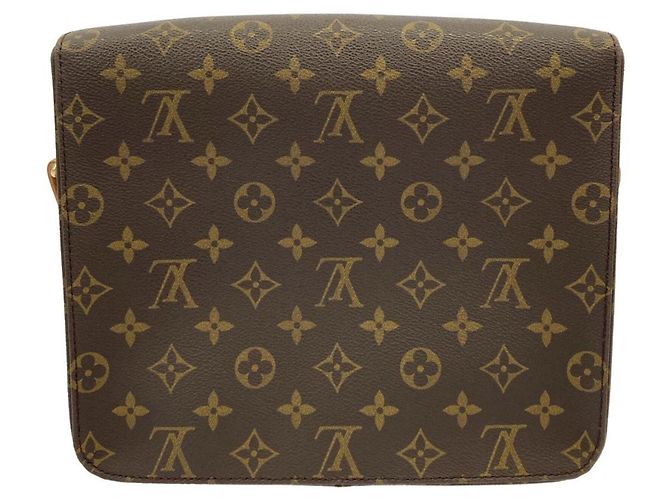 Borsa a tracolla Louis Vuitton Monogram Cartouchiere Marrone Monogramma - vista 2