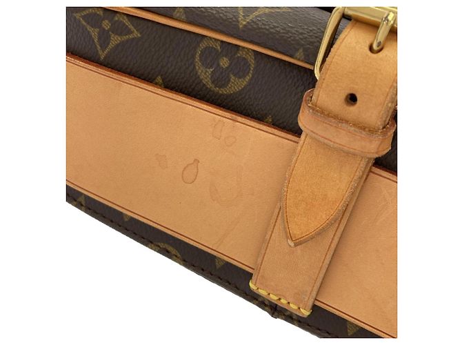Borsa a tracolla Louis Vuitton Monogram Cartouchiere Marrone Monogramma - vista 4