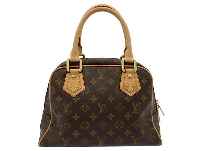 Borsa Louis Vuitton Monogram Manhattan PM Marrone - vista 2