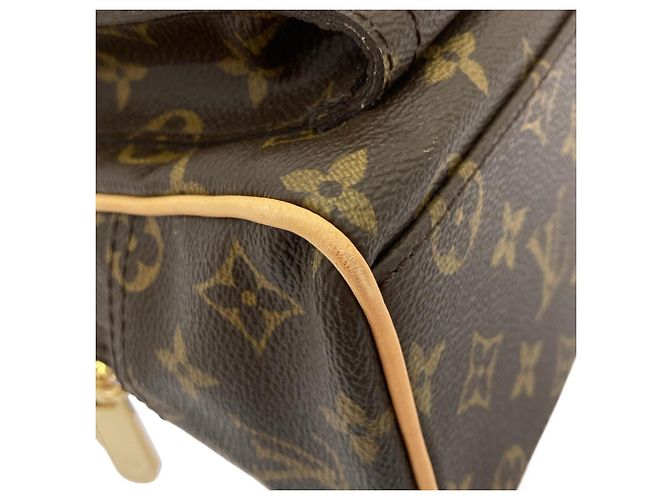 Borsa Louis Vuitton Monogram Manhattan PM Marrone - vista 3