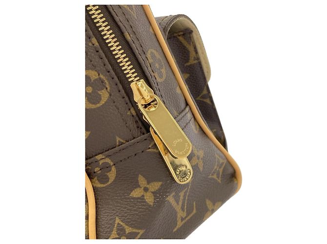 Borsa Louis Vuitton Monogram Manhattan PM Marrone - vista 5
