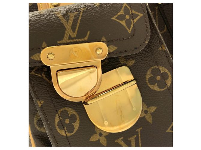 Borsa Louis Vuitton Monogram Manhattan PM Marrone - vista 6