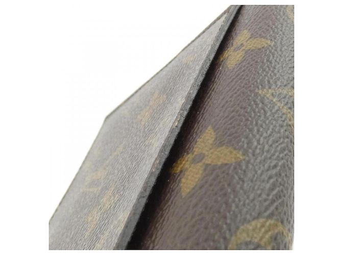 Cartera Louis Vuitton Monogram Portefeuille Flore Castaño Fucsia - vista 5