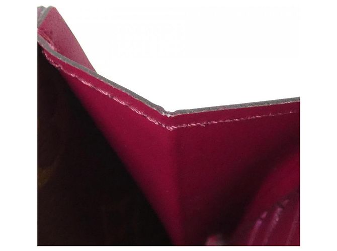 Cartera Louis Vuitton Monogram Portefeuille Flore Castaño Fucsia - vista 8