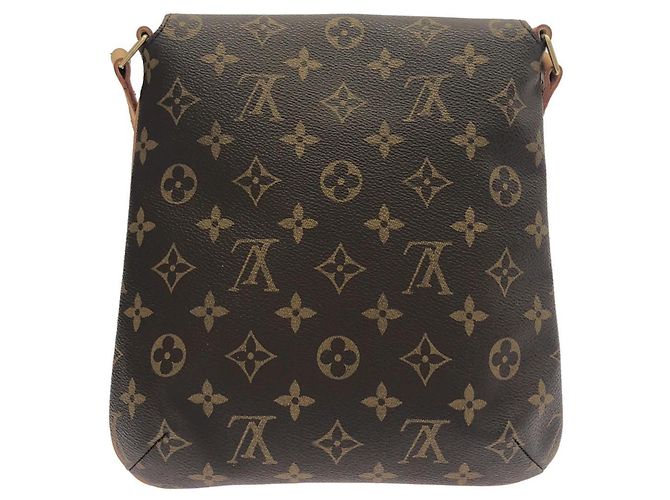 Borsa a Spalla Louis Vuitton Monogram Musette Salsa Marrone - vista 2