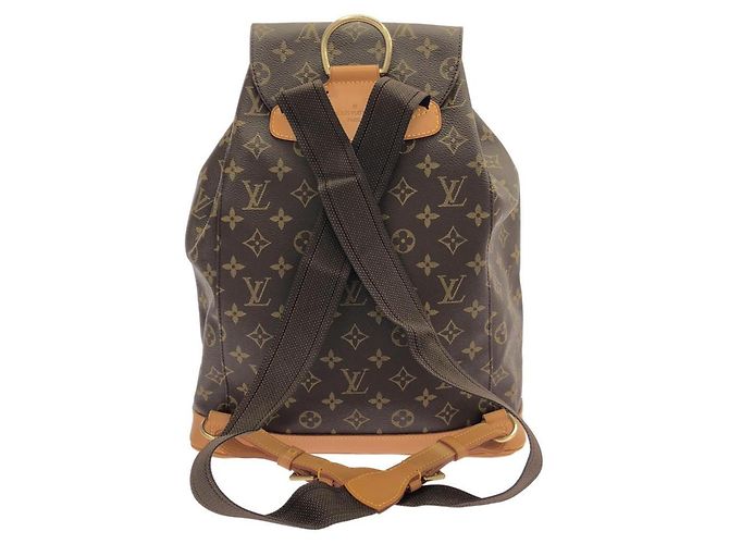 Zaino Louis Vuitton Monogram Montsouris GM Marrone - vista 2