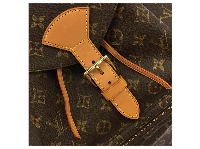 Zaino Louis Vuitton Monogram Montsouris GM Marrone - vista 5
