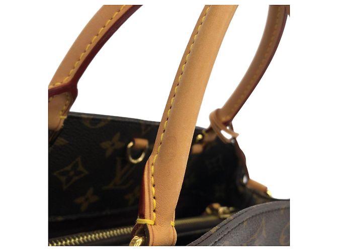 Borsa Louis Vuitton Monogram Montaigne MM Marrone - vista 5