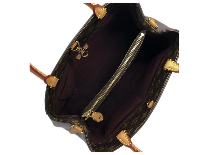 Borsa Louis Vuitton Monogram Montaigne MM Marrone - vista 7