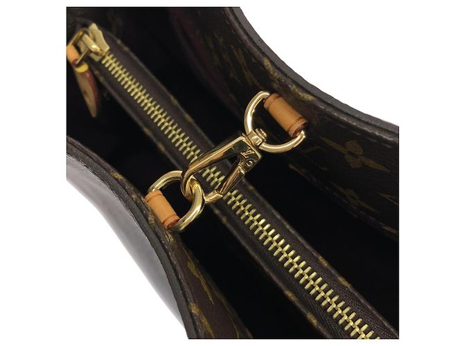 Borsa Louis Vuitton Monogram Montaigne MM Marrone - vista 8