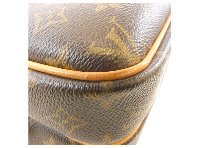 Borsa a tracolla Louis Vuitton Monogram Reporter Marrone - vista 3