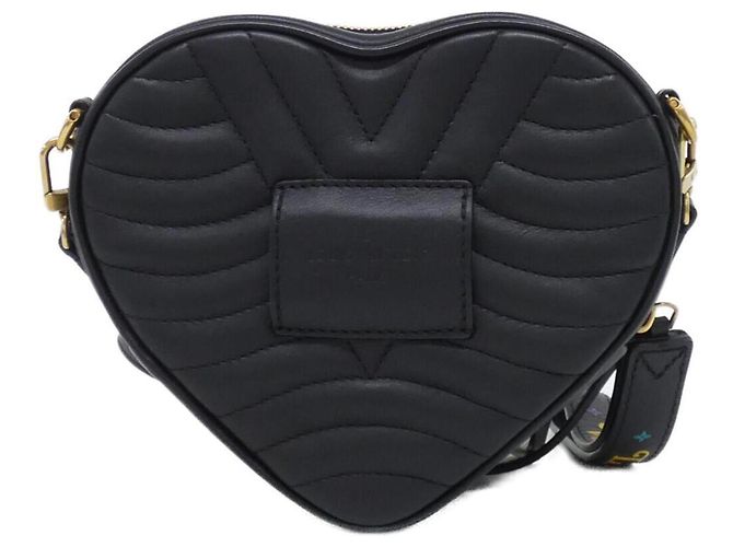 Borsa a Spalla Louis Vuitton New Wave Heart Nero - vista 2
